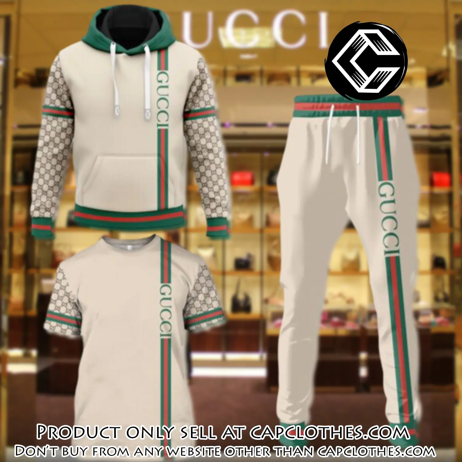 Gucci luxury brand combo tshirt hoodie long pants set trending 24 outfit sport lcs1029 cc5208338